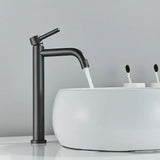Noiré Luxe Basin Mixer Tap – Contemporary Black & Gold Bathroom Faucet | Premium Single Lever Sink Mixer