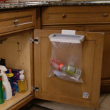 ClipBin Hanging Bag Holder – Portable Cabinet Trash Bag Hook | Compact Waste Organiser