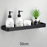 NoirEdge TriLevel Corner Caddy – Drill-Free Aluminium Shower Shelf | Heavy-Duty Rustproof Bathroom Organiser
