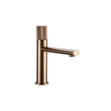 NoirÉclat Basin Mixer Tap – Matte Black & Rose Gold Bathroom Faucet | Luxury Knurled Handle Sink Mixer