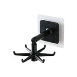 TwistNest Rotating Hook Rack – 360° Adhesive Kitchen & Bathroom Organiser | No-Drill Hanging Storage