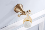 CopperVale Vintage Bathroom Hardware Set – Antique Brass Wall-Mounted 3-Piece Bathroom Accessory Collection