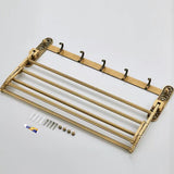 FlexFold Foldable Towel Rail – Aluminium Wall-Mounted Holder | Space-Saving Modern Bathroom Storage