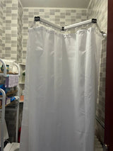 Nordeva Foldable Shower Screen Set – Waterproof Magnetic Curtain System | No-Drill Scandinavian Bathroom Divider