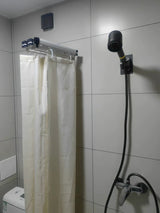 Nordeva Foldable Shower Screen Set – Waterproof Magnetic Curtain System | No-Drill Scandinavian Bathroom Divider