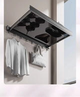 AeroFold Wall Storage Rack – Foldable Aluminium Coat & Towel Organiser | Modern Space-Saving Wall Hook