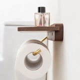 EverWood Luxury Paper Towel Holder – Solid Wood & Stainless Steel Rack | Modern Kitchen & Bathroom Organiser
