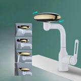 NovaCascade Basin Mixer – Futuristic Waterfall Bathroom Faucet | 4-Mode Luxury Sink Tap