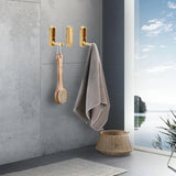 Valmere Folding Wall Hooks – Zinc Alloy Space-Saving Hook Set | Modern Multi-Purpose Hanging Solution