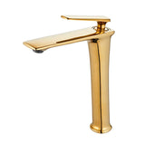 Veloura Luxe Basin Mixer Tap – Contemporary Brass Bathroom Faucet | Premium Hot & Cold Single Lever Design