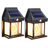 SolarGlow Motion Sensor Wall Light – IP65 Waterproof Solar Garden Lamp | 3 Lighting Modes | Decorative Tungsten Filament LED