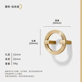 ImperialCurve Round Cabinet Handle – Polished Zinc Alloy Furniture Pull | Modern Oriental Drawer & Wardrobe Hardware