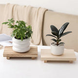 RustiTray Decorative Wooden Tray Stand – Rustic Farmhouse Organizer for Bathroom, Kitchen & Vanity