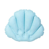 Auralux AquaLuxe Inflatable Spa Bath Pillow with Neck & Shoulder Support – Soft Terry Cloth Ergonomic Bathtub Cushion with Suction Cups | Portable Home Spa Comfort Accessory