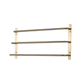 CopperLine Compact Towel Rail with Hook – Chrome Copper Wall Holder | Space-Saving Luxury Bathroom Storage
