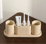 StoneAura Natural Stone Bathroom Accessory – Premium Sandstone Bathroom Décor | Elegant Eco-Friendly Bathroom Essential