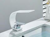 CascadeLine Waterfall Basin Mixer – Luxury Brass Bathroom Faucet | Modern Single Lever Sink Tap
