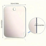 ClearMist Fog-Free Shower Mirror – Portable Acrylic Bathroom Mirror | Suction & Hook Mount Design