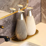 MaisonCeré Heritage Soap Dispenser – Vintage Ceramic Refillable Pump Bottle for Bathroom & Kitchen