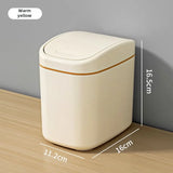 DeskEase Mini Waste Bin – Compact Swing Lid Desk Bin | Modern Desktop Organiser