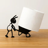 PlayPaws Toilet Roll Holder – Cute Animal Wall-Mounted Tissue Organiser | Fun Space-Saving Bathroom Décor