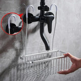 AquaOrdnung Aluminum Wall Shelf – Space-Saving Bathroom & Kitchen Organizer | Black, White & Grey