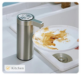 Velora Sense Steel Soap Dispenser – Touchless 304 Stainless Steel Automatic Soap Pump for Kitchen & Bathroom