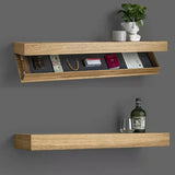 Obscura Floating Storage Shelf – Hidden Compartment Wall Shelf | Secret Wooden Storage Organiser