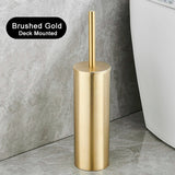 NoirEdge Wall-Mounted Toilet Brush Set – Matte Black Stainless Steel Cleaner Holder | Modern Hygienic Bathroom Accessory