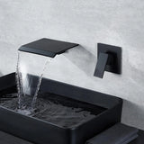 Waterval Wastafelkraan – Dubbele Handvatten | Chroom & Mat Zwart | 2-Gats Wand- of Tafelmontage