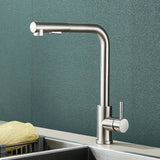 Vantique NoirFlex Pull-Out Kitchen Tap – Matte Black Stainless Steel Mixer with Dual Spray & 360° Swivel