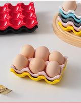 Céravie Ceramic Egg Storage Tray – Modern Refrigerator Egg Holder | Elegant Kitchen Organisation