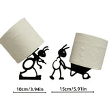PlayPaws Toilet Roll Holder – Cute Animal Wall-Mounted Tissue Organiser | Fun Space-Saving Bathroom Décor