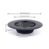 CleanDrip Pro Black Stainless Steel Sink Strainer – Heavy-Duty Drain Hair Catcher with Lift Handle