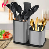 EdgeVault Stainless Steel Knife Holder – Universal Kitchen Knife Block | Hygienic Blade Storage Stand