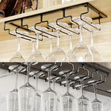 Cellaro Under-Cabinet Glass Rack – Hanging Wine & Cocktail Glass Holder | Space-Saving Bar Organiser