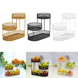 Eloria FruitElegance Metal Wire Fruit Basket – Modern Open-Design Fruit & Vegetable Storage Bowl | Stylish Kitchen Counter & Dining Table Centrepiece