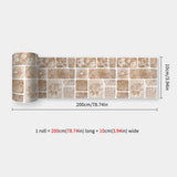 Miravelle Mosaic Trim Panels – Waterproof Peel & Stick Wall Décor | Flexible Kitchen & Bathroom Backsplash Strips