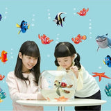 OceanJoy Kids Wall Decals – 3D Marine Animal Stickers for Bathrooms & Bedrooms | Removable Underwater Décor