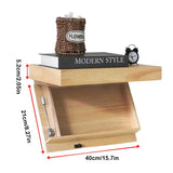 Obscura Floating Storage Shelf – Hidden Compartment Wall Shelf | Secret Wooden Storage Organiser