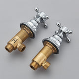 PureFlow Faucet Handle Kit – Solid Brass Basin Faucet Handles | Precise Hot & Cold Water Control | Durable Replacement Handle Set