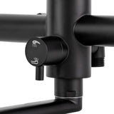 FlowMaster Wall-Mounted Kitchen Tap – Stainless Steel Mixer Faucet | Pull-Out Side Sprayer & 360° Swivel