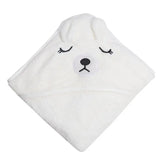 SnuggleNest Hooded Baby Towel – Ultra-Soft Coral Fleece Bath Wrap | Cozy Quick-Dry Baby Towel