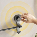 GripLine No-Drill Towel Rail – Matte Black Suction Bathroom & Kitchen Holder for Towels & Accessories