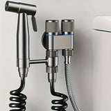 PureStream Bidet Spray Set – Dual Outlet Stainless Steel Hygiene Sprayer | Wall-Mounted Bathroom Cleaning System