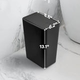 PureTouch Compact Bathroom Bin – 10L Push Lid Waste Bin | Modern Hygienic Home Design