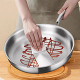 PureHeat 304 Stainless Steel Skillet – Professional Non-Coated Frying Pan | Induction & Gas Cookware
