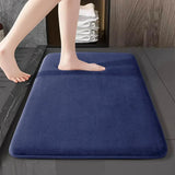 AquaVelours Super Absorbent Bath Mat – Ultra-Soft Coral Velvet, Non-Slip & Quick-Dry Comfort Rug