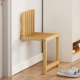 Nordhaven Folding Bamboo Wall Bench – Space-Saving Entryway Seat | Minimalist Nordic Hallway Stool