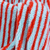 Veloura Stripe Jacquard Fleece Fabric – Ultra-Soft Lamb Fleece Textile | Premium Sewing & DIY Material